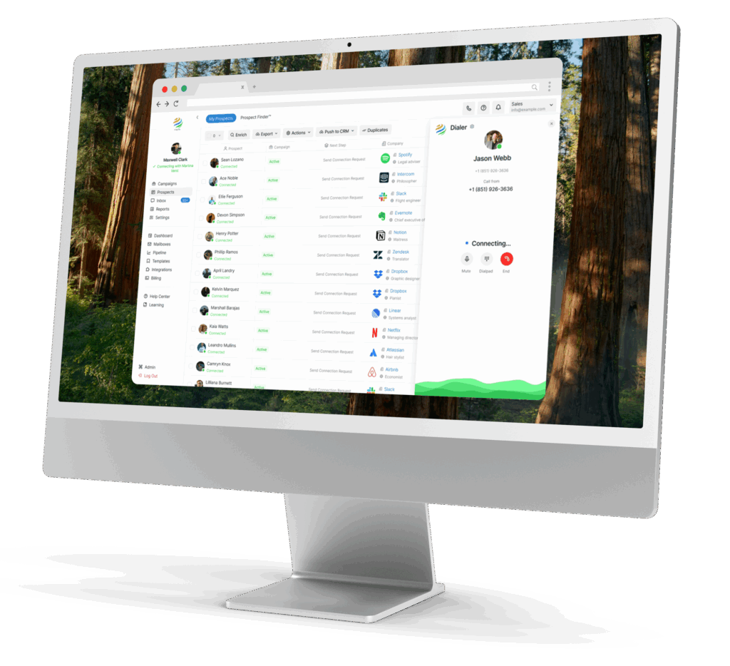 A screen mockup of the platform in action